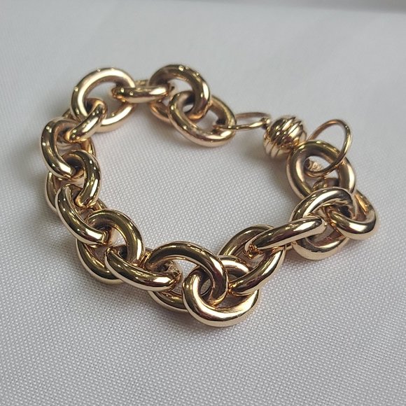 ✨ G.I.L.I. Bronzo Italia® Rose Gold Status Link Bracelet ✨ From QVC. - Picture 4 of 5